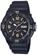 Чоловічий наручний годинник Casio MRW-200H-1B3 Чорний з жовтим удароміцним - зображення 1