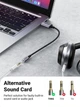 USB-адаптер для звуковой карты Ugreen USB to Jack 3.5mm Grey (YM1604) - изображение 2