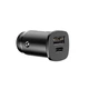 Автомобильное зарядное устройство Baseus Dual USB & USB-C QC 3.0 30 Вт Black (YM1224) - изображение 2