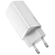Мережевий зарядний пристрій Baseus GaN Lite 1 USB + Type-C 65 W White (YM1376) - зображення 2