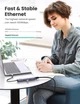 USB-хаб концентратор Ugreen 5 в 1 Type-C to USB Type C, Ethernet, HDMI, USB 3.0 Grey (YM1037) - зображення 3