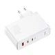 Зарядний пристрій СЗП Baseus GaN5 Pro Fast Charger QC4.0+PD3.1 140W USB+2Type-C 5A White (YM1662) - зображення 3