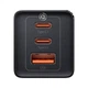 Зарядное устройство СЗУ Baseus GaN5 Pro 2xUSB-C + USB 65 W Black (YM1659) - изображение 2