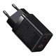 Сетевое зарядное устройство Baseus Super Si Pro USB / USB Type C 30W Black (YM1842) - изображение 1