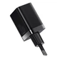 Сетевое зарядное устройство Baseus Super Si Pro USB / USB Type C 30W Black (YM1842) - изображение 3