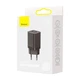 Сетевое зарядное устройство Baseus Super Si Pro USB / USB Type C 30W Black (YM1842) - изображение 5