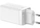 Мережевий зарядний пристрій Baseus GaN3 Pro 1USB + 2Type-C 65 W White (YM1377) - зображення 5
