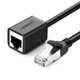 Подовжувач мережевого кабелю RJ45 Ugreen Ethernet-кабель-подовжувач Cat 6 FTP 1000 Мбіт/с 3 м Black (YM1408) - зображення 1