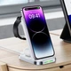 Беспроводное Зарядное Устройство AceFast E15 3in1 Wireless Charging Stand (White) - изображение 4