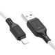 Кабель Lightning 2.4A (1m) - Hoco X90 Cool silicone - White (2Y6772TDSM) - зображення 3