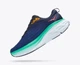 Женские кроссовки HOKA ONE ONE BONDI 8 1127952 OSBB 40 (EU 40, USA 8B, 25 см) синие с зеленым - изображение 4