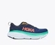 Женские кроссовки HOKA ONE ONE BONDI 8 1127952 OSBB 40,5 (EU 40 2/3, USA 8,5B, 25,5 см) синие с зеленым - изображение 7