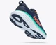 Женские кроссовки HOKA ONE ONE BONDI 8 1127952 OSBB 40,5 (EU 40 2/3, USA 8,5B, 25,5 см) синие с зеленым - изображение 8