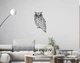 Декоративне панно на стіну із дерева Upwood Decor Сова Owl 89 х 50 см black - зображення 1