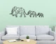 Декоративное панно на стену из дерева Upwood Decor Слон Elephant 38 х 120 см black - изображение 1