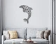 Декоративне панно на стіну з дерева Upwood Decor Дельфін2 Dolphin2 84 х 60 см black - зображення 1