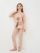 Дитяча піжама для дівчинки Flamingo 247-086 122 см Пудра (4829960227267) - зображення 3