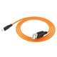 Кабель USB Hoco X21 Plus Silicone USB - Lightning 2.4A 1m Черно-Оранжевый - изображение 3