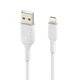 Кабель Belkin PVC USB - Lightning, 0.15 м White (CAA001BT0MWH) Білий 20340 - зображення 2