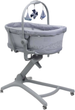 Ліжечко-стільчик Chicco Baby Hug Pro 5 в 1 для годування Сіре (87076.40) - зображення 1