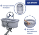 Ліжечко-стільчик Chicco Baby Hug Pro 5 в 1 для годування Сіре (87076.40) - зображення 4