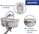 Кроватка-стульчик Chicco Baby Hug Pro 5 в 1 для кормления Бежевая (87076.96) - изображение 5