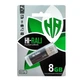 Флеш-накопичувач USB 8GB Hi-Rali Classic Series Black - зображення 1