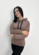 Женский теплый худи с капюшоном "Basic", мокко 42-44 - изображение 2