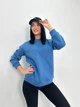 Жіночий теплий батник "Wear", джинс 50-52 - зображення 1
