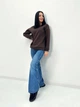 Женский теплый батник "Wear", шоколадный 50-52 - изображение 1
