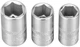 Набор торцевых головок Stanley 1/4 Maxi Drive с шестигранным профилем 3 шт (FMMT17091-0) - изображение 3