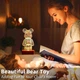 Детский ночник 3D светильник Мишка Фейерверк, ночник Bearbrick - изображение 4
