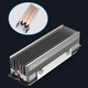 Радиатор охлаждения SSD M.2 2280 + термопрокладки Coolleo CL-SSD-V3 Silver - изображение 1