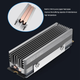 Радиатор охлаждения SSD M.2 2280 + термопрокладки Coolleo CL-SSD-V3 Silver - изображение 4