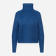 Sweter z golfem damski ciepły Greenpoint SWE6020034W2235M00 XS Niebieski (5903245346788) - obraz 8