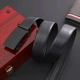 Мужской классический ремень из искусственной кожи, черный, 120 см (75234223) - изображение 5