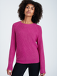 Sweter damski dzianinowy Greenpoin SWE6550034W2242X00 38 Malinowy (5903245358170) - obraz 1