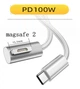 Кабель Magsafe 2 PD 100W 1.8m для заряджання Apple MacBook від Type-C - зображення 2