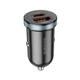Зарядне автомобільне BOROFONE BZ22 Scenery 1хUSB/1хType-C PD30W+QC3.0/3A Чорний - изображение 1