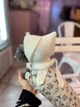 В'язана шапка капор для собак WowPaw біла розмір S/M - изображение 9