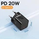 Зарядний мережевий пристрій Baseus GaN5 20W 1Type-C (CCGN050101) Black - изображение 3