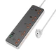 Подовжувач мережевий HOCO Rico 5-position socket AC14A 3USB/1Type-C PD/QC 3A/30W black - зображення 5