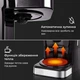 Электрическая капельная Кофеварка Sokany CM-121E с автоподогревом 950 Вт 1.5 л 12 чашек Черно-Серебристый - изображение 6