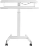 Приставной мобильный столик с регулировкой высоты Officepro ODM460W White - изображение 6