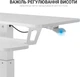 Приставной мобильный столик с регулировкой высоты Officepro ODM460W White - изображение 12
