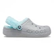 Крокси Baya Lined Fuzz Strap Grey/Ice Blue, розмір 38 - зображення 6