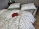 Комплект постільної білизни Комфорт Текстиль linen Клео Полуторній на гумці (2070175429) - зображення 7