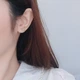 Серьги серебряные INFINI с бусинами из лунного камня - изображение 4