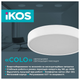 Светильник потолочный с пультом ДУ Ikos Colo 80W 2800-6500К IP20 0004-BLG - изображение 3