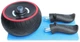 Ролик колесо для пресса EasyFit Ab Carver Compact EF-1354 с возвратным механизмом (тренажер гимнастический для мышц преса) Черный с красным (56000743) - изображение 2